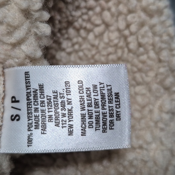 Aeropostale Faux Suede Jacket with Shearling Collar - Picture 12 of 12